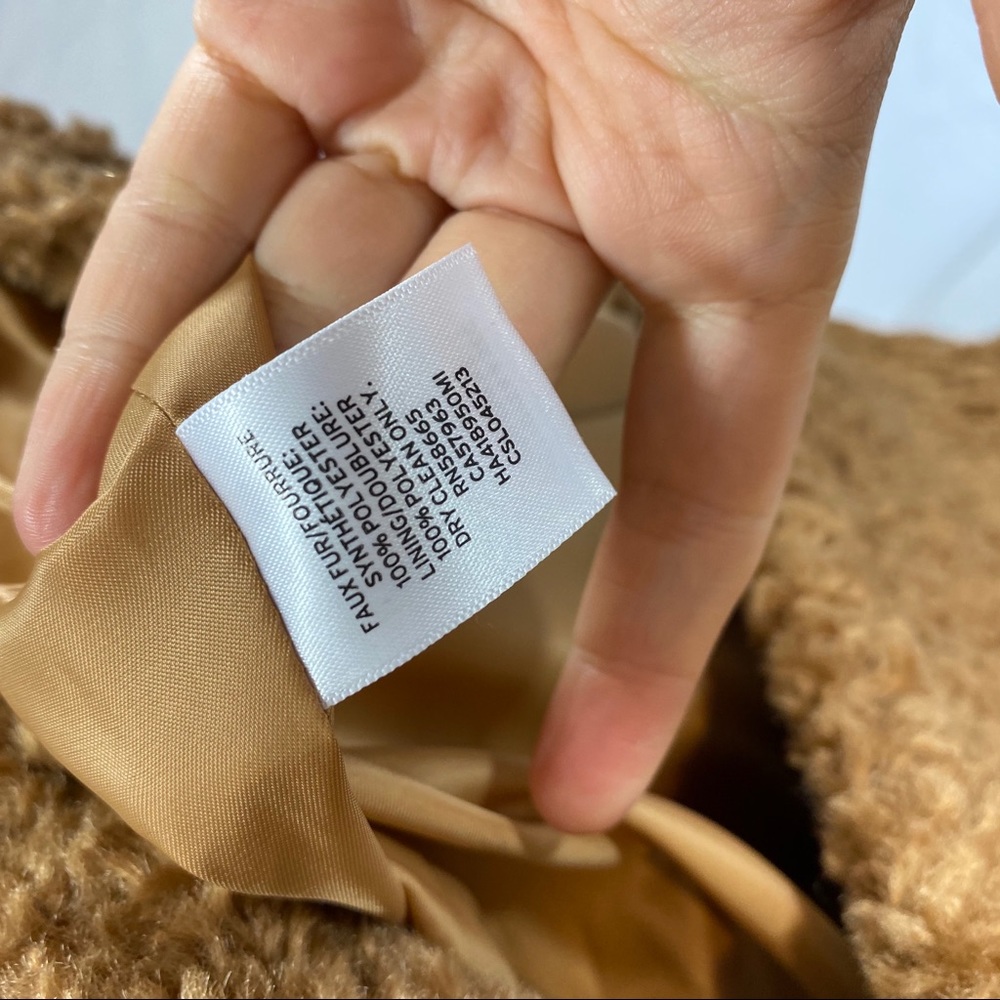 Halogen Tan Faux Teddy Coat - Picture 5 of 6